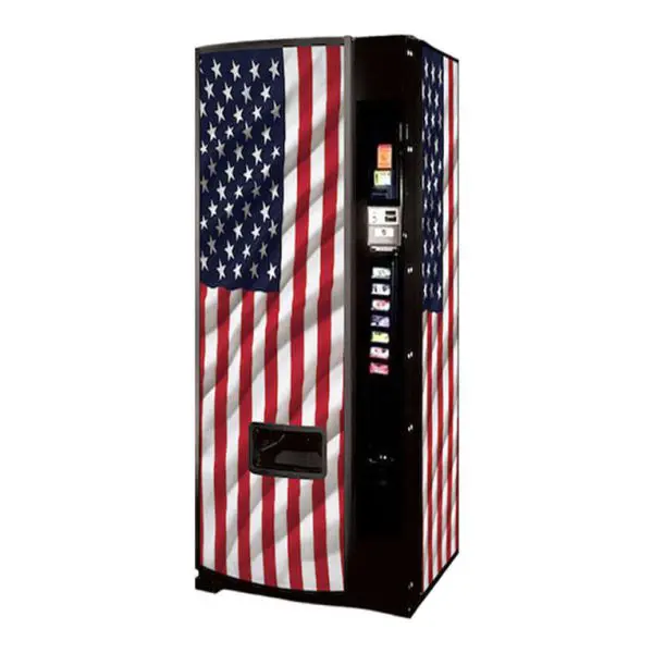 Dixie Narco Model 276E 12 oz Can Machine - USA Flag | Vending World