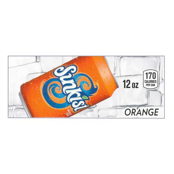 Sunkist Orange small size 12 oz can flavor strip | Vending World