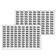 Automatic Products price labels sheet 50-55 cents (NEW)