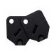 Large Black Key Covers For Tubular Keys - 2 Covers