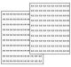Dixie Narco Model 2145, 5591 price labels sheet 1.00-1.25 cents (NEW)