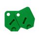 Large Green Key Covers For Tubular Keys - 2 Covers