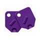 Large Purple Key Covers For Tubular Keys - 2 Covers