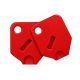 Large Red Key Covers For Tubular Keys - 2 Covers