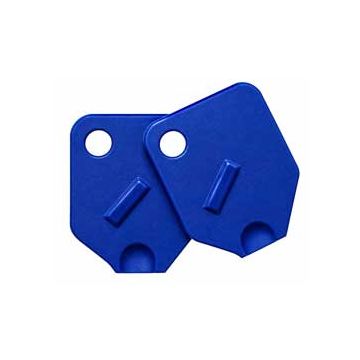 Large Blue Key Covers For Tubular Keys - 2 Covers