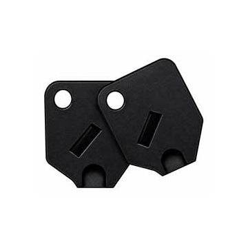 Large Black Key Covers For Tubular Keys - 2 Covers