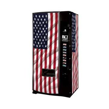 Dixie Narco Model 501E 12oz Can - USA Flag Graphics