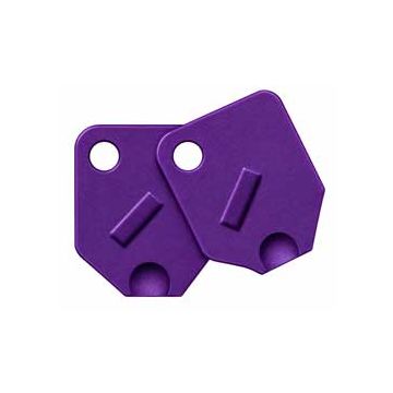Large Purple Key Covers For Tubular Keys - 2 Covers