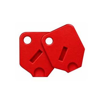Large Red Key Covers For Tubular Keys - 2 Covers