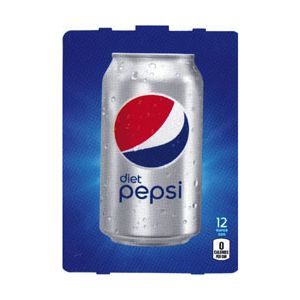 Diet Pepsi Cola New Age (HVV) 12 oz can flavor strip