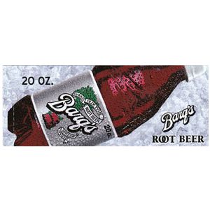Barq's Root Beer small size 20oz bottle flavor strip