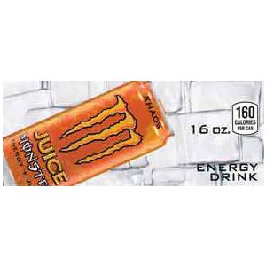 Monster Energy Juice can on ice small size flavor strip