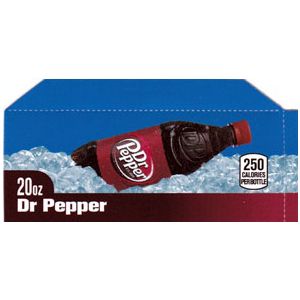Dr Pepper small size 20oz bottle flavor strip