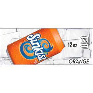 Sunkist Orange small size 12 oz can flavor strip (minimum order 3)