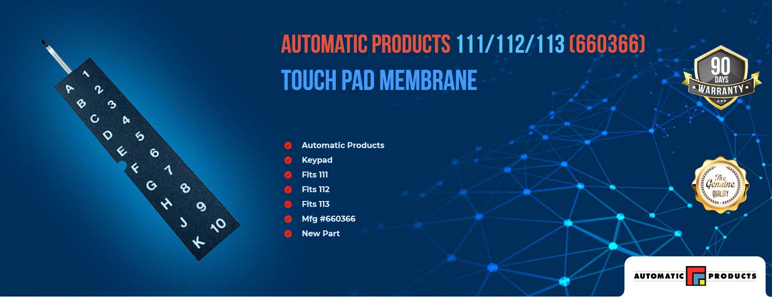 AP keypad, membrane