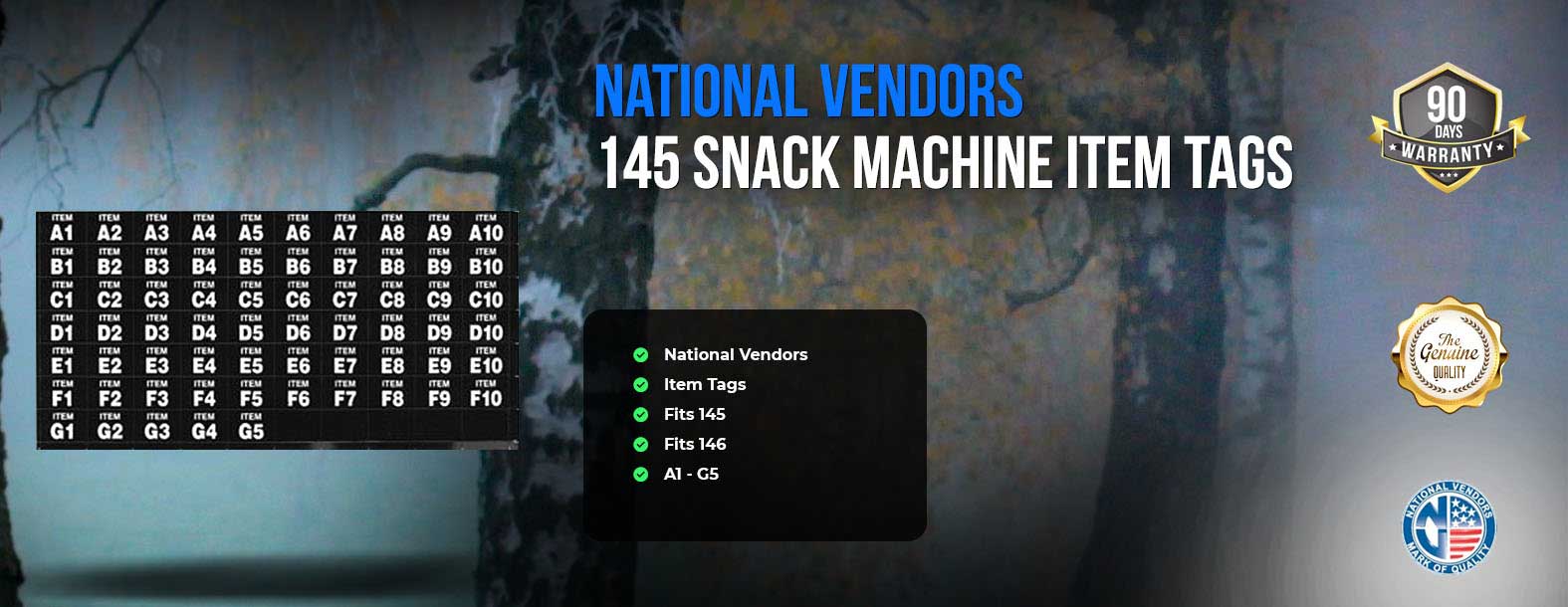 145 item tags