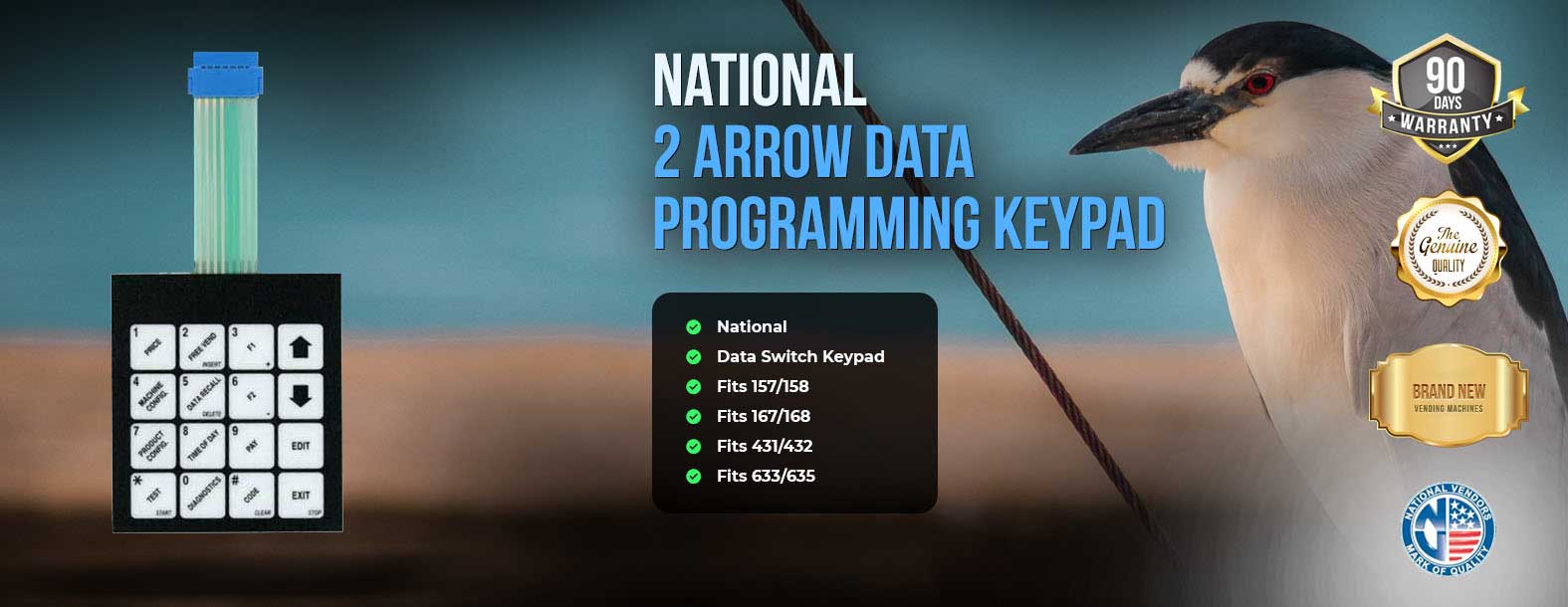 2 arrow data keypad