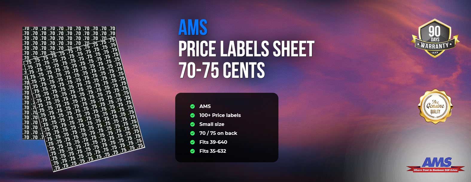 AMS price labels