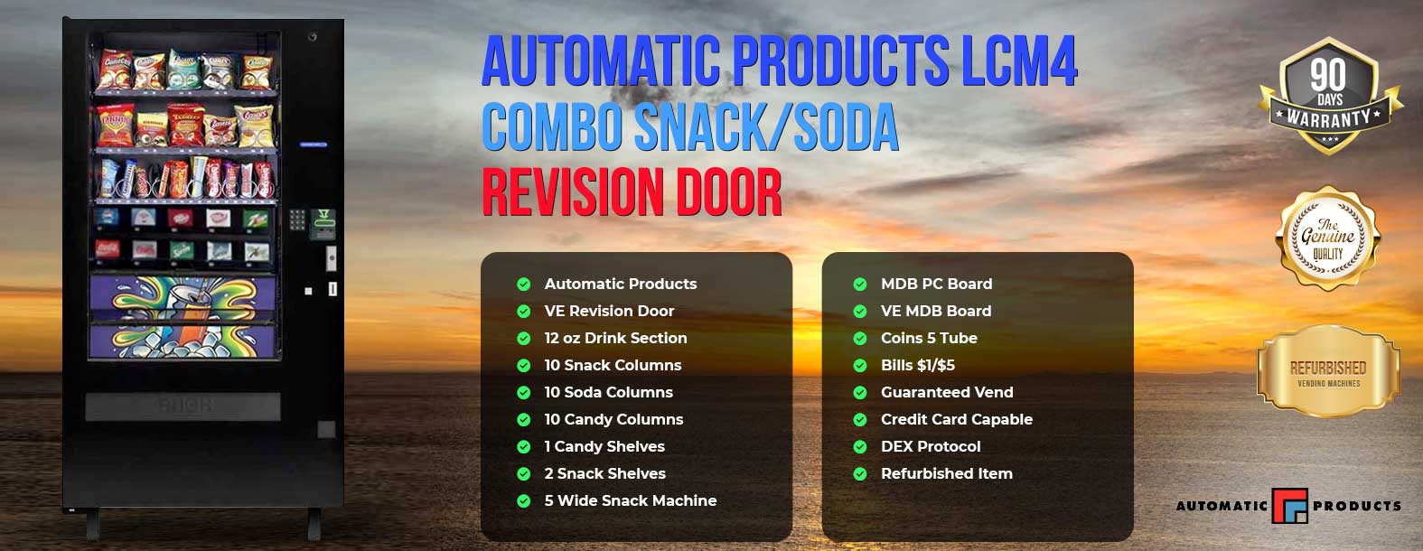 MAコンプリートセット Automatic Products LCM4 Combo Snack/Soda Revision Door