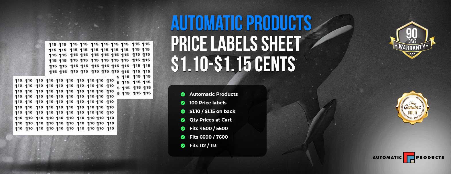 price labels $1.10