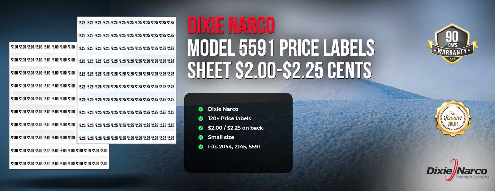 price labels $2.00