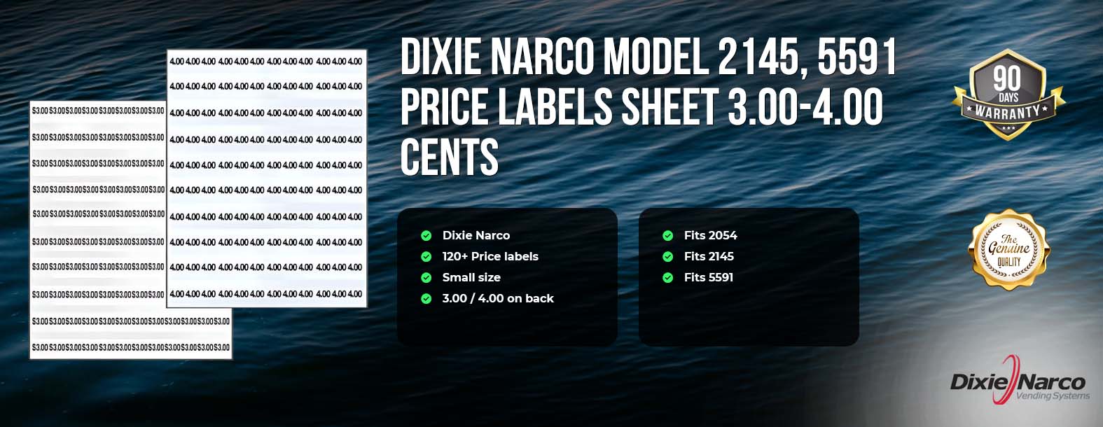 price sheet
