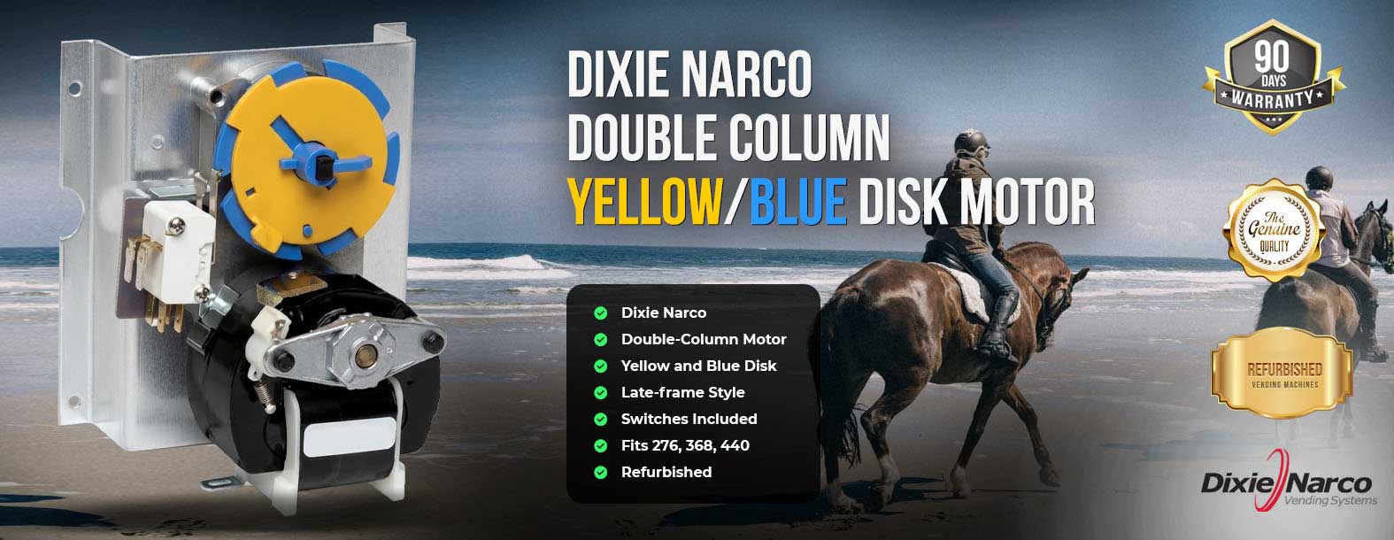 yellow/blue disk motor