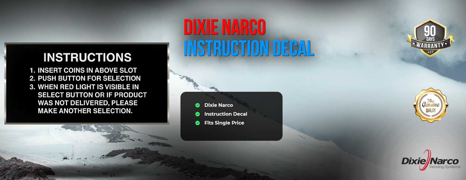 Dixie Narco decal