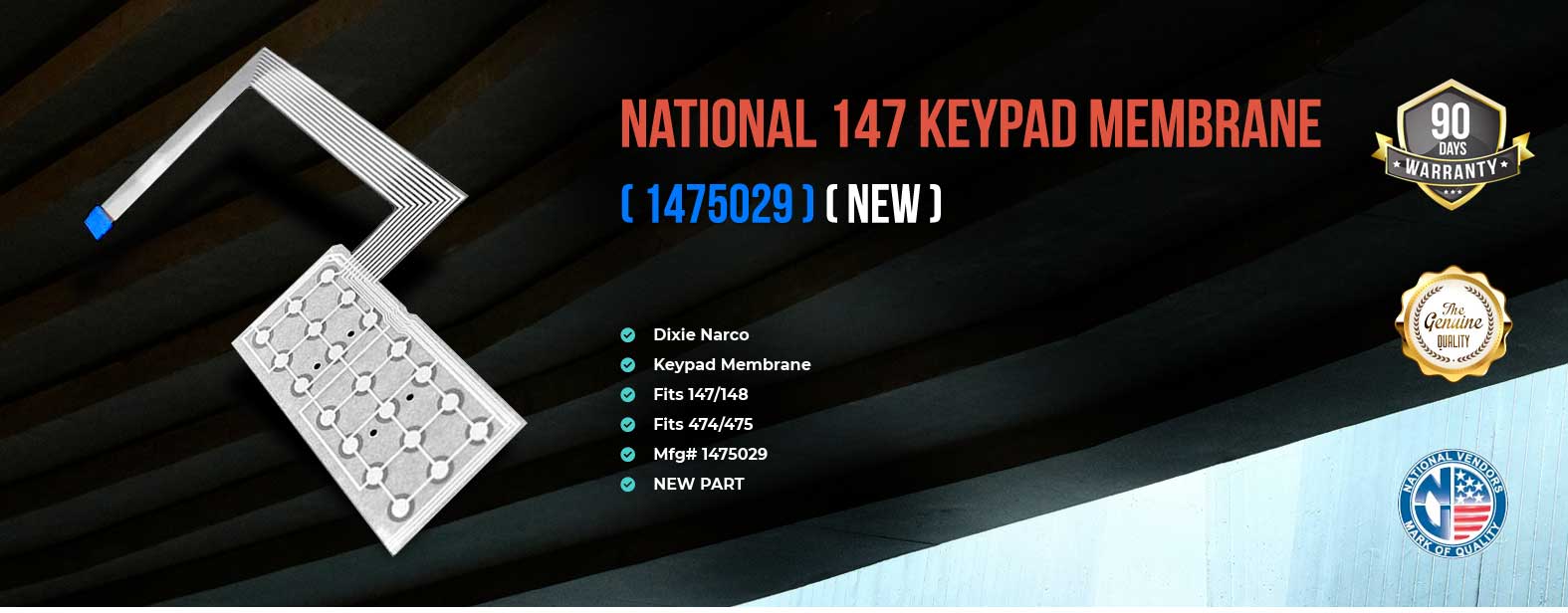 NV keypad, membrane
