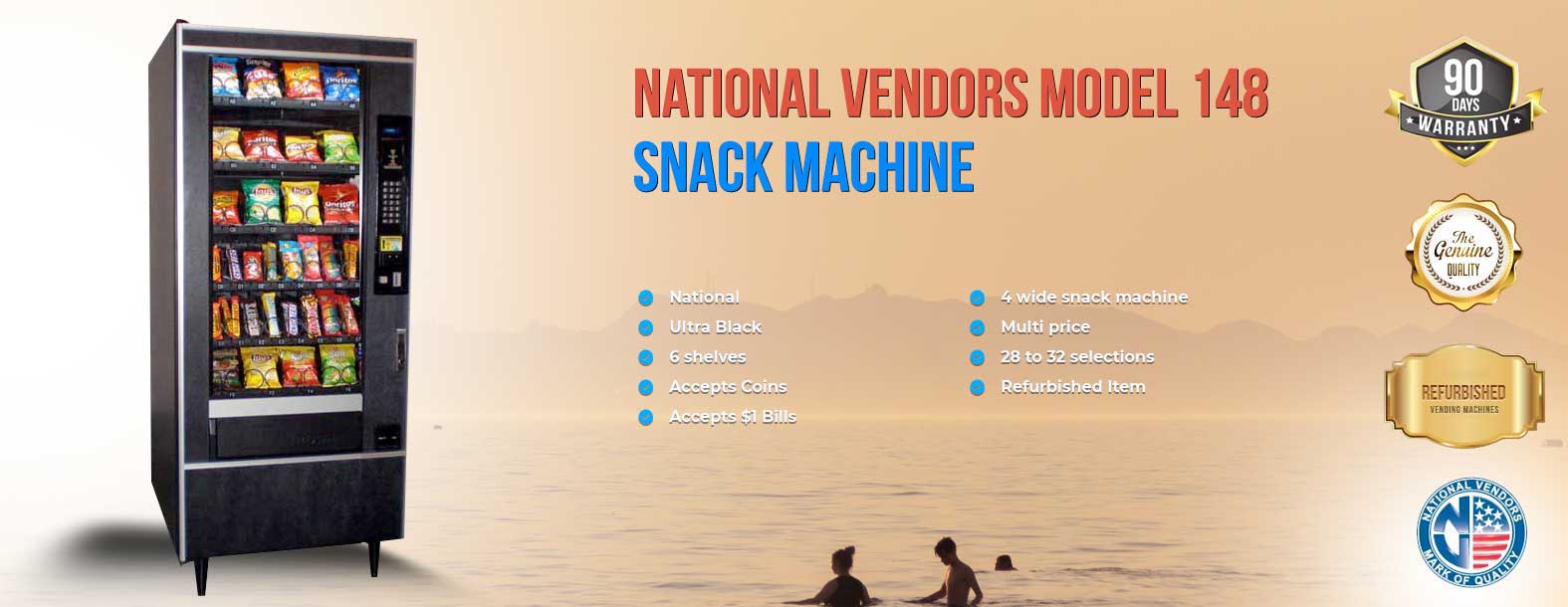 National Vendors Model 148 Snack Vending Machine