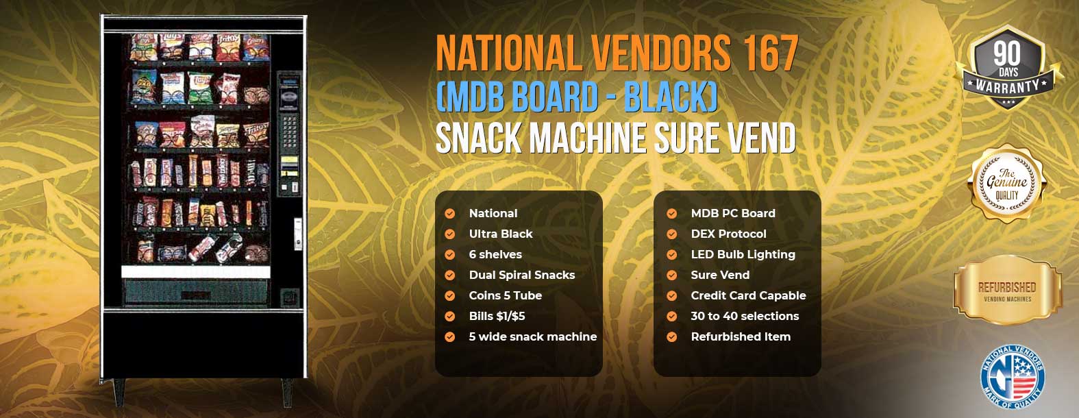 Refurbished National 167 Snack Machine